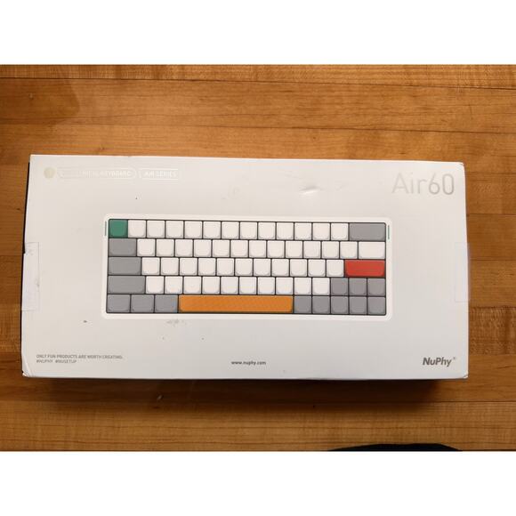 Nuphy Air60 v2 Wireless Keyboard -Gray New - Picture 7 of 9